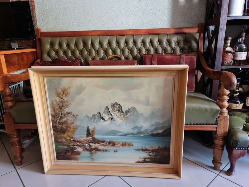Indistinct Signed Oil Painting