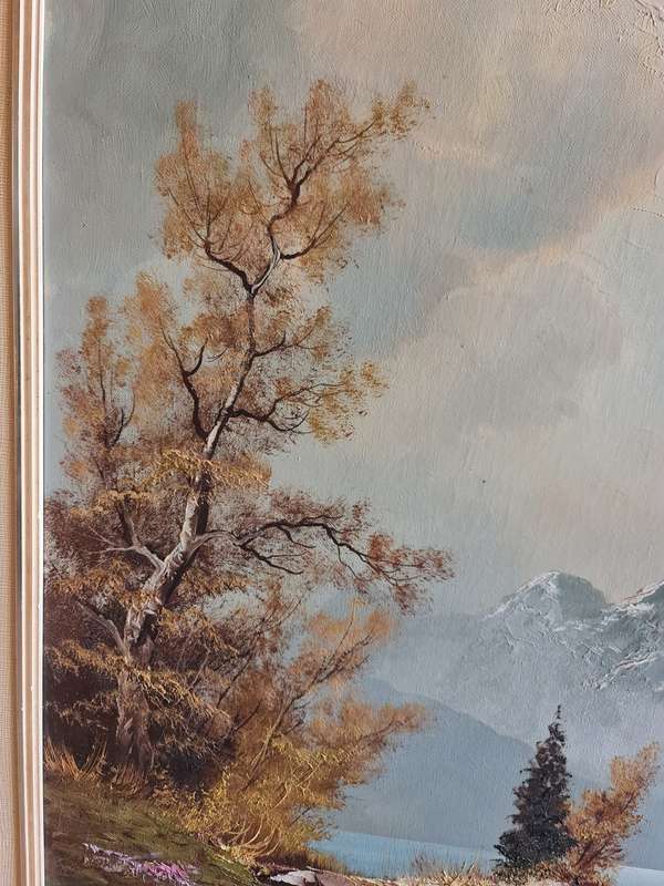 Indistinct Signed Oil Painting