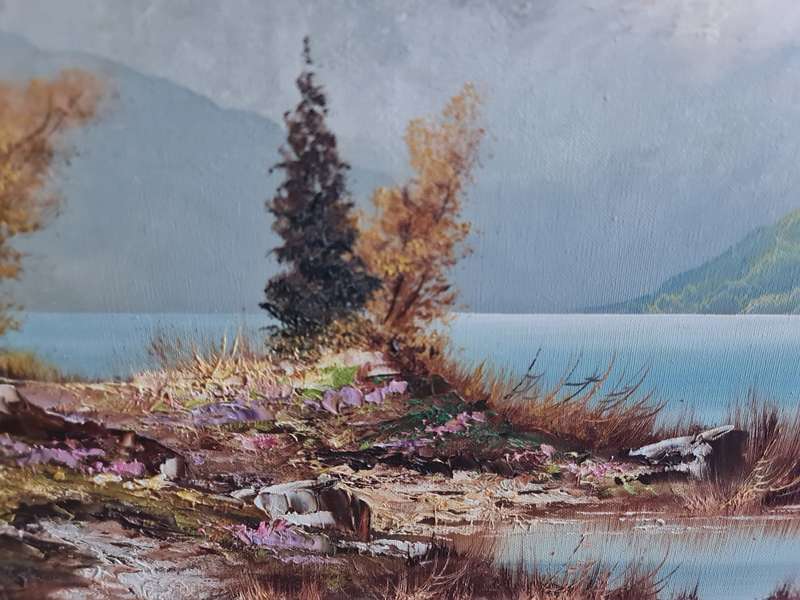 Indistinct Signed Oil Painting