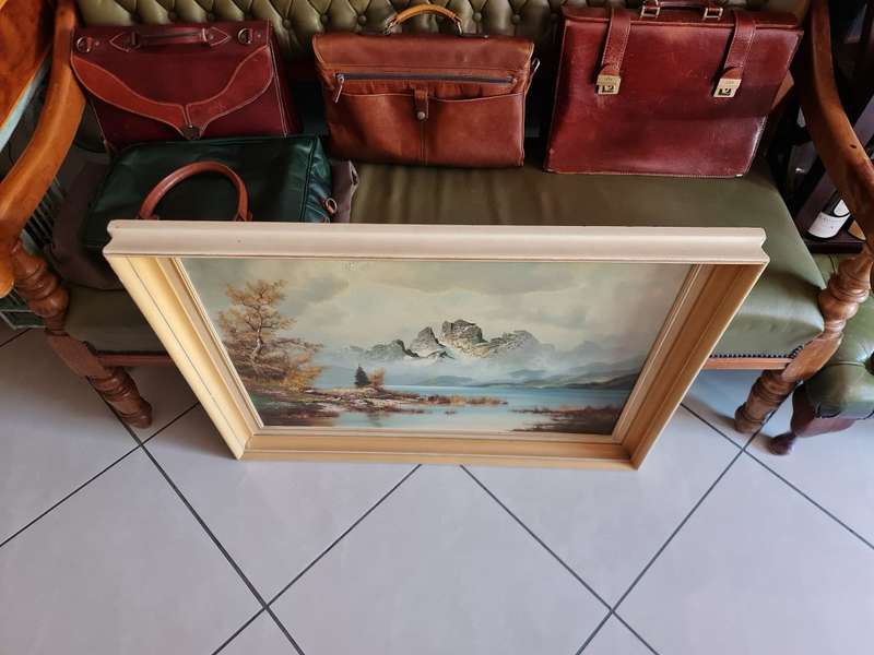 Indistinct Signed Oil Painting