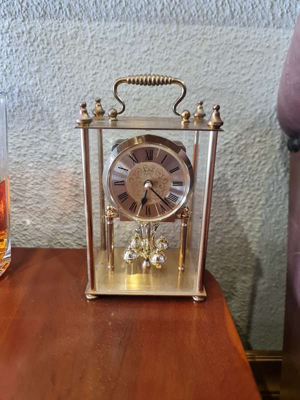 Acctim Brass Carriage Quartz Desktop Clock