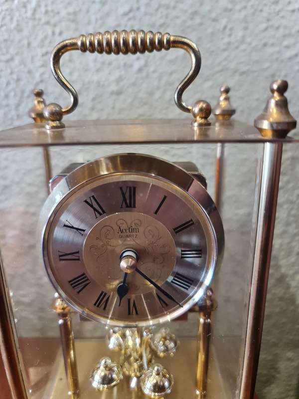 Acctim Brass Carriage Quartz Desktop Clock