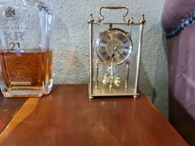 Acctim Brass Carriage Quartz Desktop Clock