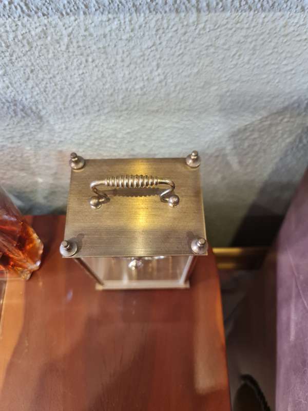 Acctim Brass Carriage Quartz Desktop Clock