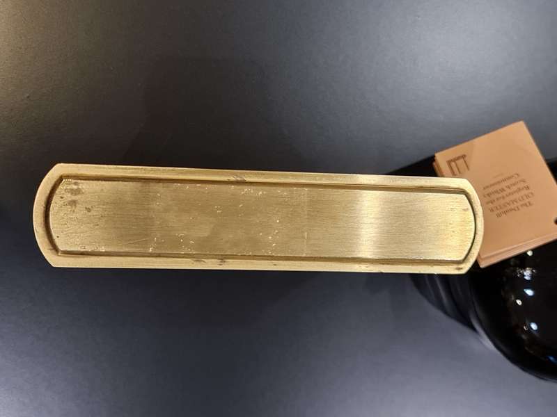 Vintage Gold and Woodgrain Staiger Tabletop Clock