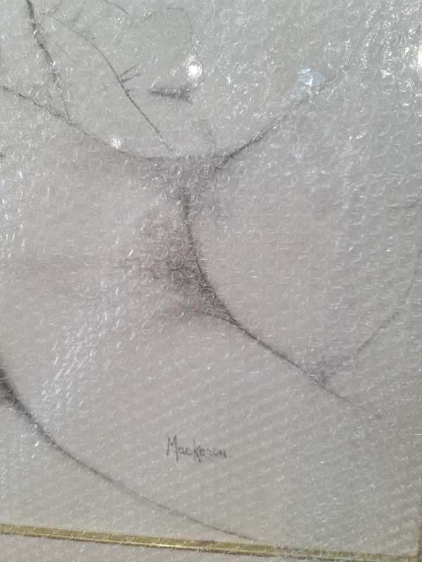 Mackeson Art/Painting Of a Reclining Nude Lady