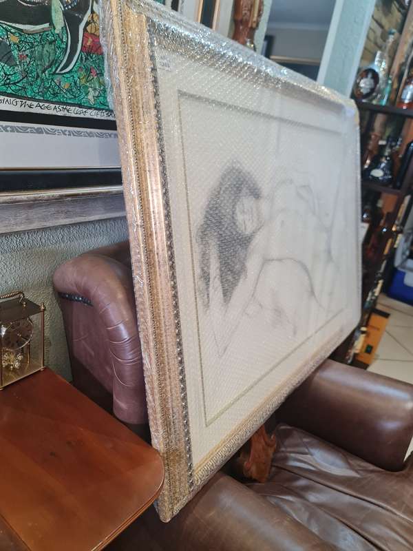Mackeson Art/Painting Of a Reclining Nude Lady