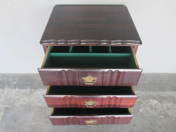 Imbuia Ball & Claw 3 Drawer Cutlery Cabinet
