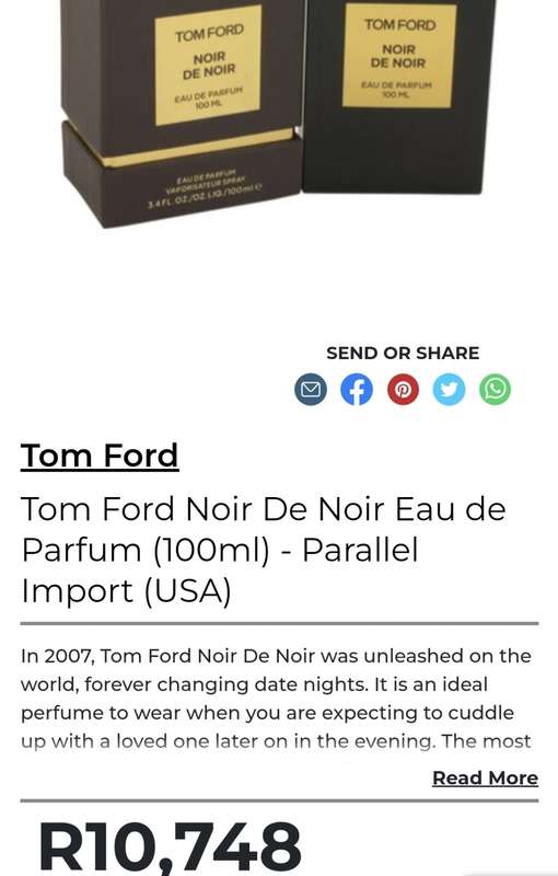 Tom Ford Noir De Noir Eau De Parfum 100ml