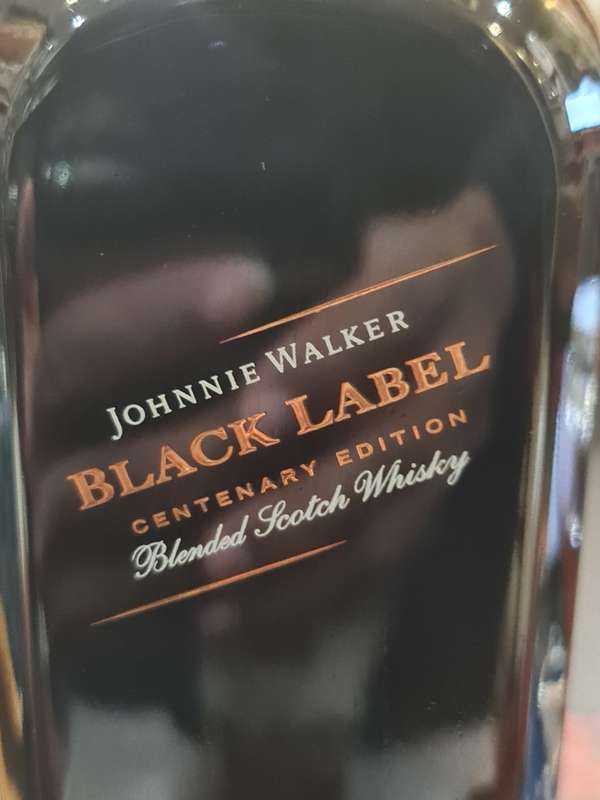 Johnnie Walker Black Label 12 Years Old 100th Year Anniversary Whisky Bottle