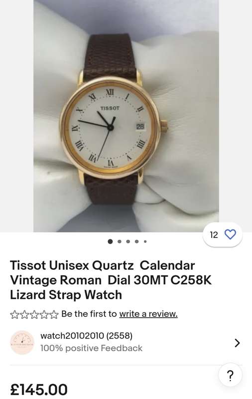 Tissot Quartz 30MT C258K Watch