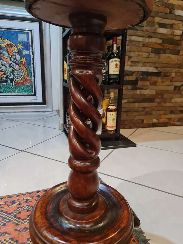 Antique Barley Twist Plant Stand