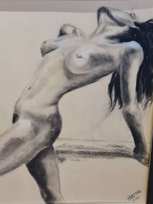 Beautiful Nude Pencil Sketch Art