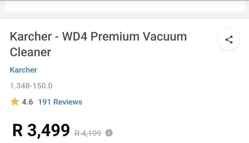 Karcher WD4 S Premium Vacuum Cleaner