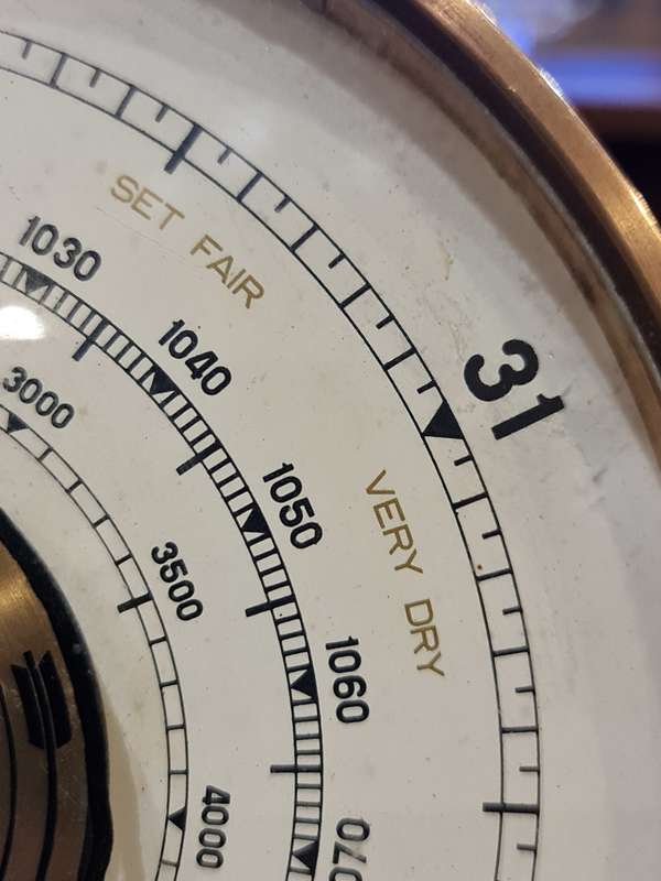 Jaeger 7.A.B. Table Barometer and Thermometer - France - 1960s.