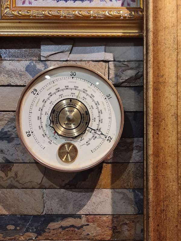 Jaeger 7.A.B. Table Barometer and Thermometer - France - 1960s.
