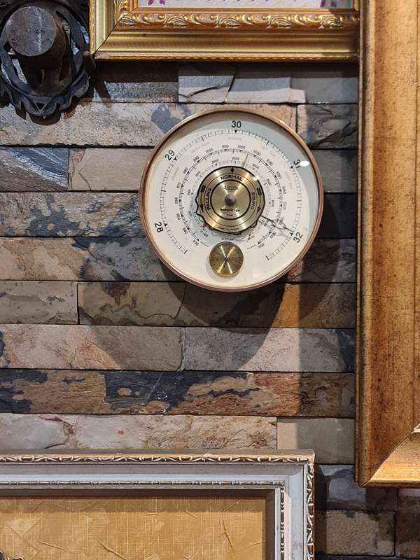 Jaeger 7.A.B. Table Barometer and Thermometer - France - 1960s.
