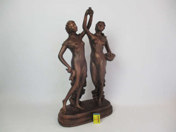 Vintage Art Nouveau Bronze Collector`s Nymph Goddess Statue Sculpture