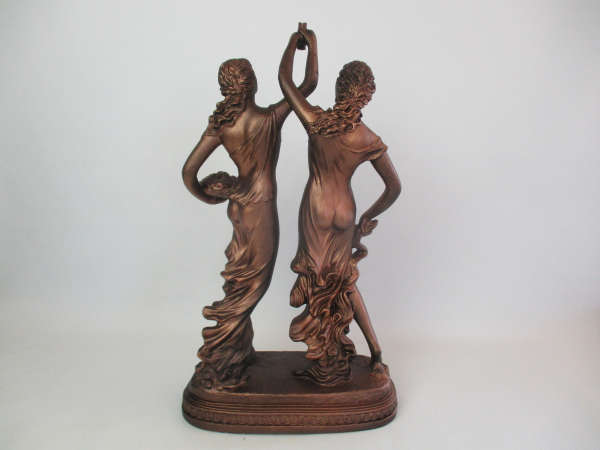 Vintage Art Nouveau Bronze Collector`s Nymph Goddess Statue Sculpture
