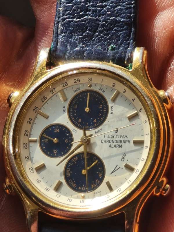 Festina Chronograph Alarm Horloge Chronograph Watch