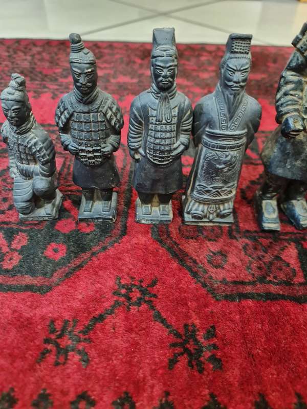 Vintage Terracotta Clay Pottery Warrior Army Figurines
