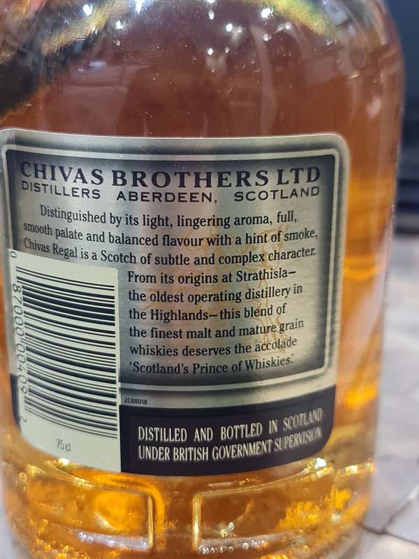 Chivas 12 Year Old Vintage 1980`s Whisky