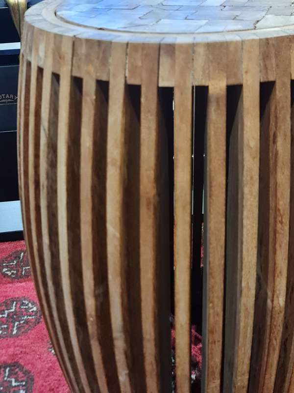 Slatted Wooden Coffee Table/Stool