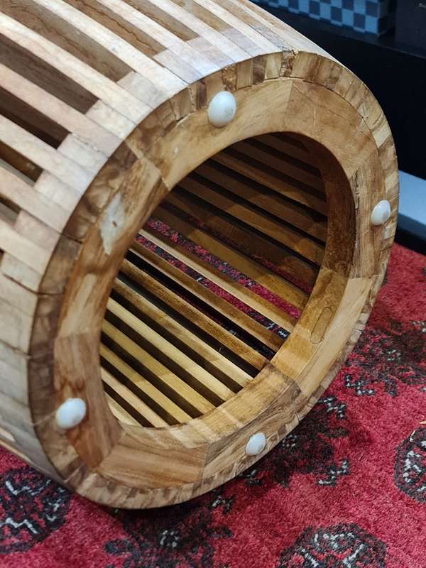 Slatted Wooden Coffee Table/Stool