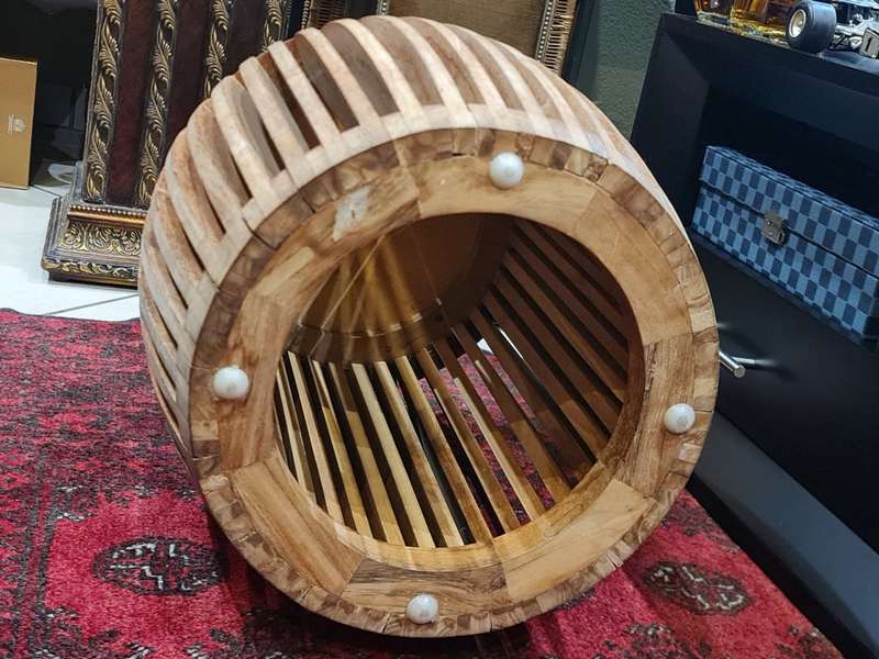 Slatted Wooden Coffee Table/Stool