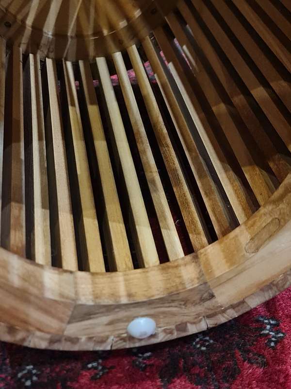 Slatted Wooden Coffee Table/Stool
