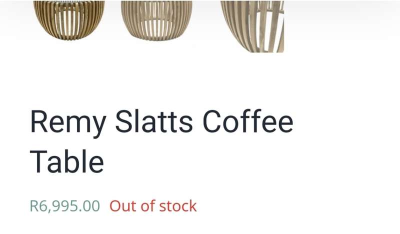 Slatted Wooden Coffee Table/Stool