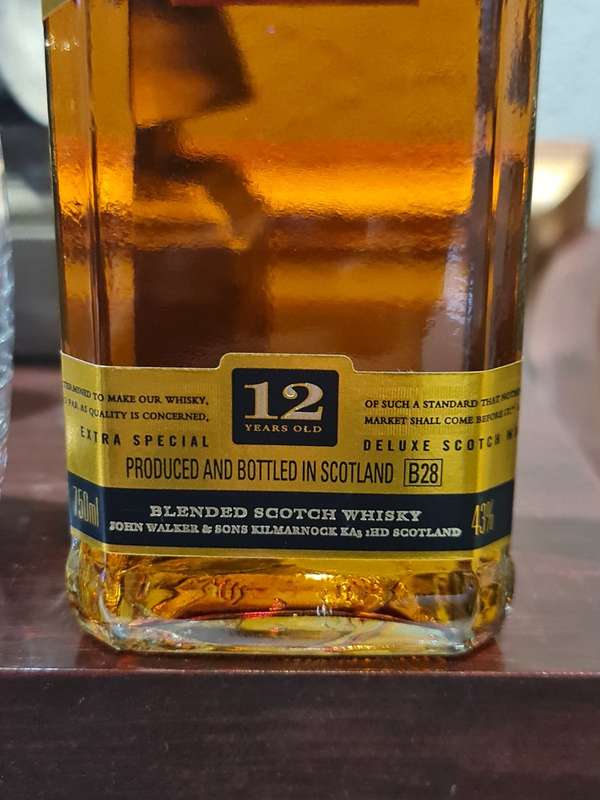 Vintage Johnnie Walker Black Label 12 Year Old