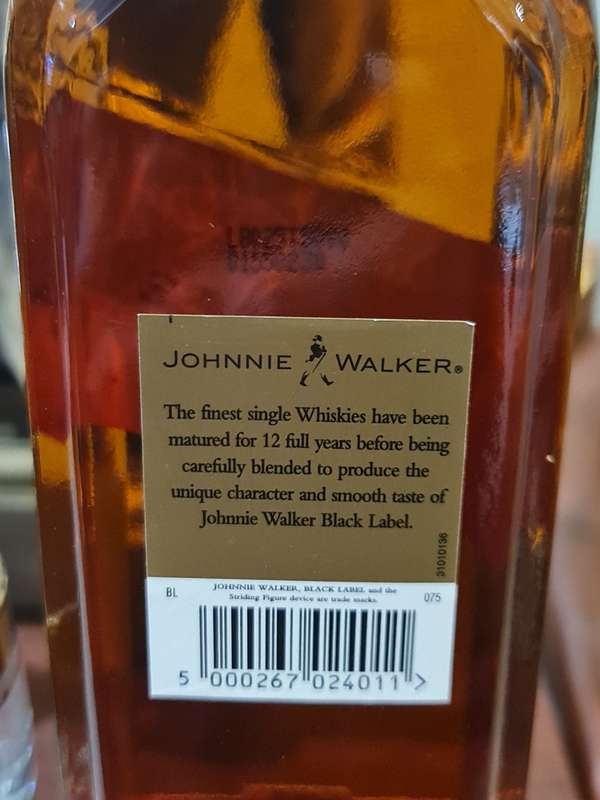 Vintage Johnnie Walker Black Label 12 Year Old