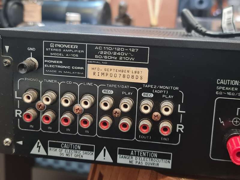Pioneer A-105 Stereo Integrated Amplifier