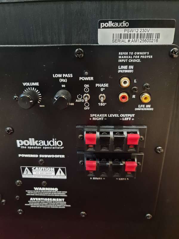 Polk Audio PSW 12 - 12 Inch Powered Subwoofer
