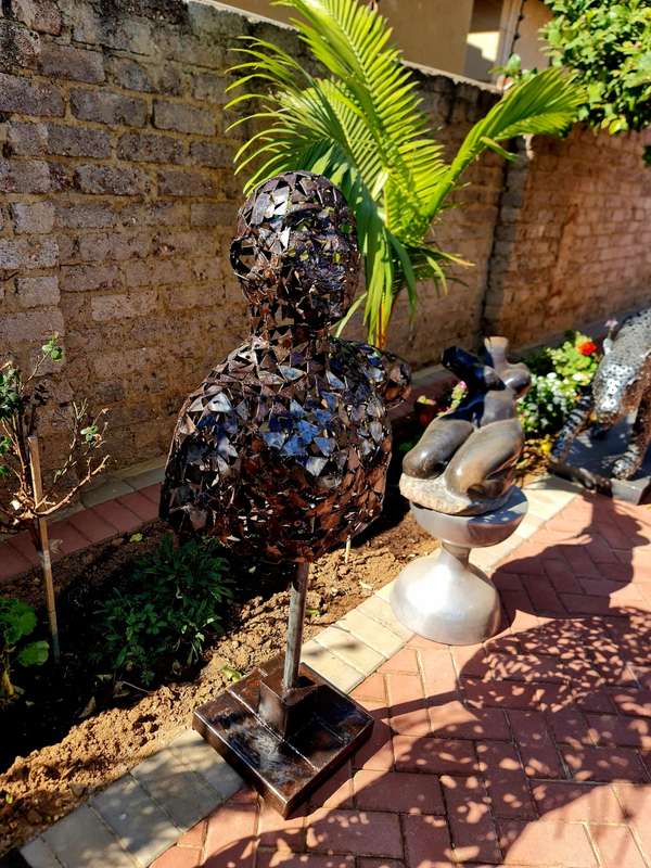 Metal Male Torso Sculpture