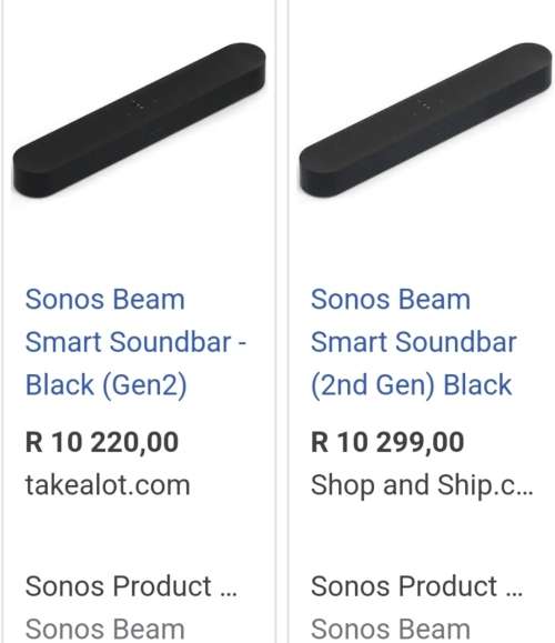 Sonos Beam Gen 2 Soundbar With Dolby Atmos