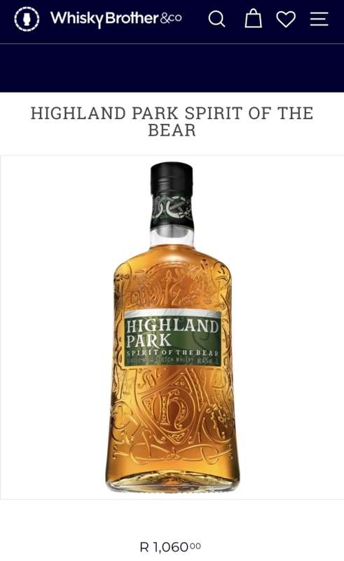 Highland Park Spirit Of The Bear Single Malt Whisky