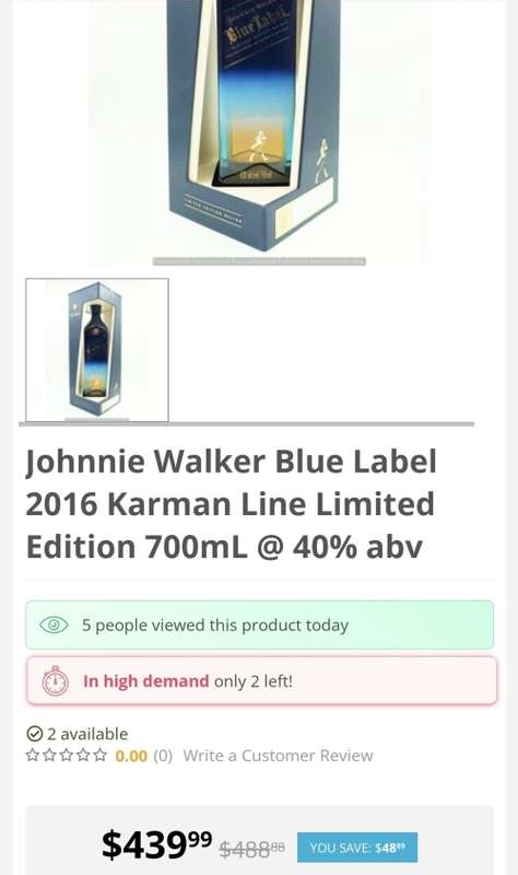Johnnie Walker Blue Label Karman Line Limited Edition