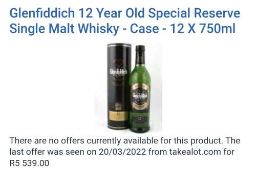 Glenfiddich Vintage Special Reserve Whisky