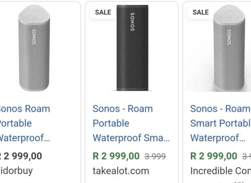 SONOS Roam Bluetooth and WiFi Portable Speaker