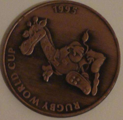 1995 WORLD CUP RUGBY MEDALLION