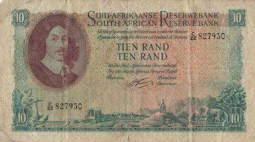 G.RISSIK TEN RAND NOTE