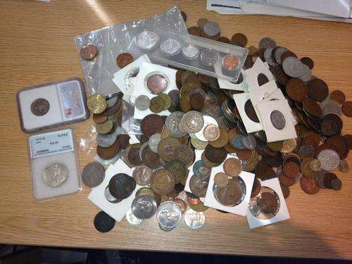 HUGE LOT OF COINS AND BOOKS - SILVER!!!