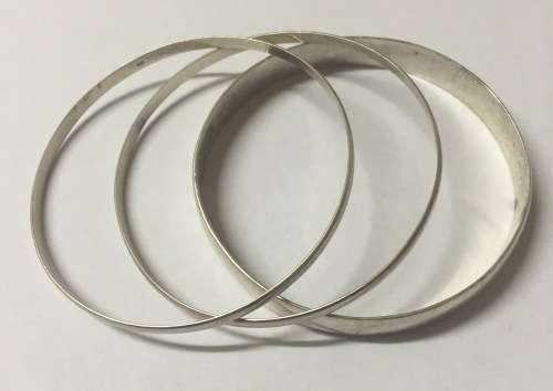 ***SPECIAL OFFER*** 925 STERLING SILVER FASHION BANGLES SET (FREE SHIPPING)