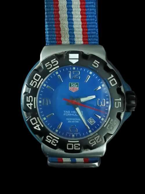 TAG Heuer Formula 1, Men`s Watch, Series 3, Blue Dial, Date, Nato Strap  (2004 Model)