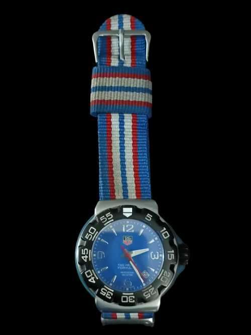 TAG Heuer Formula 1, Men`s Watch, Series 3, Blue Dial, Date, Nato Strap  (2004 Model)