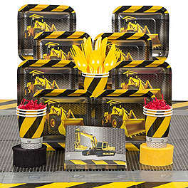 Construction Party Kit for 16