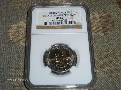 MS 67 Mandela Birthday coin
