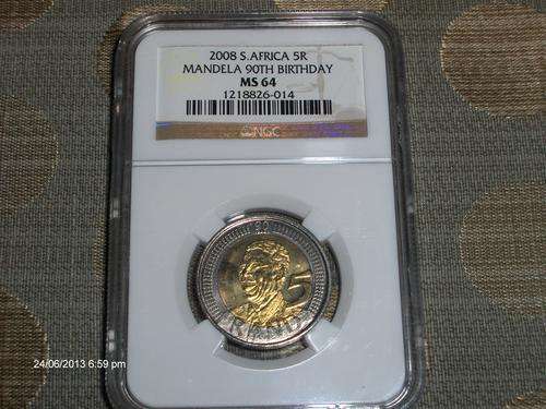 MS 64  Mandela Birthday coin